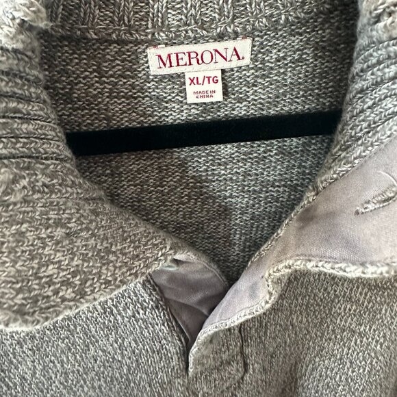 Grey Merona XL Sweater 100% Cotton - Picture 3 of 9